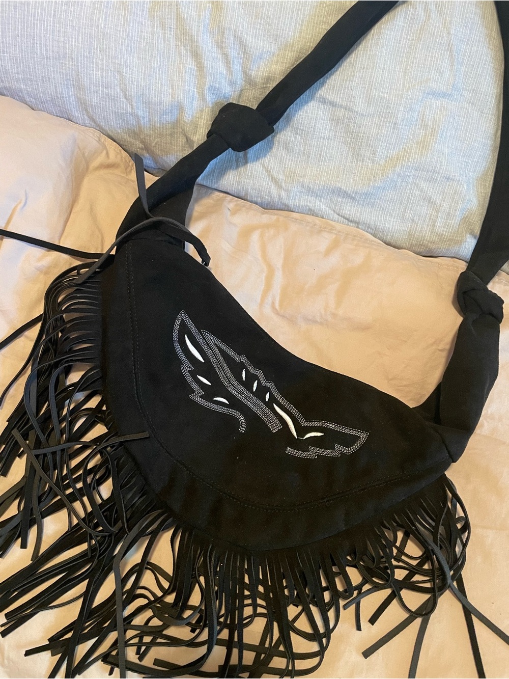 Vegan fringe purse